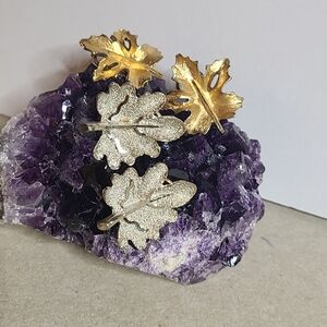 BSK Clip-on Earrings 2 Pairs Leaves